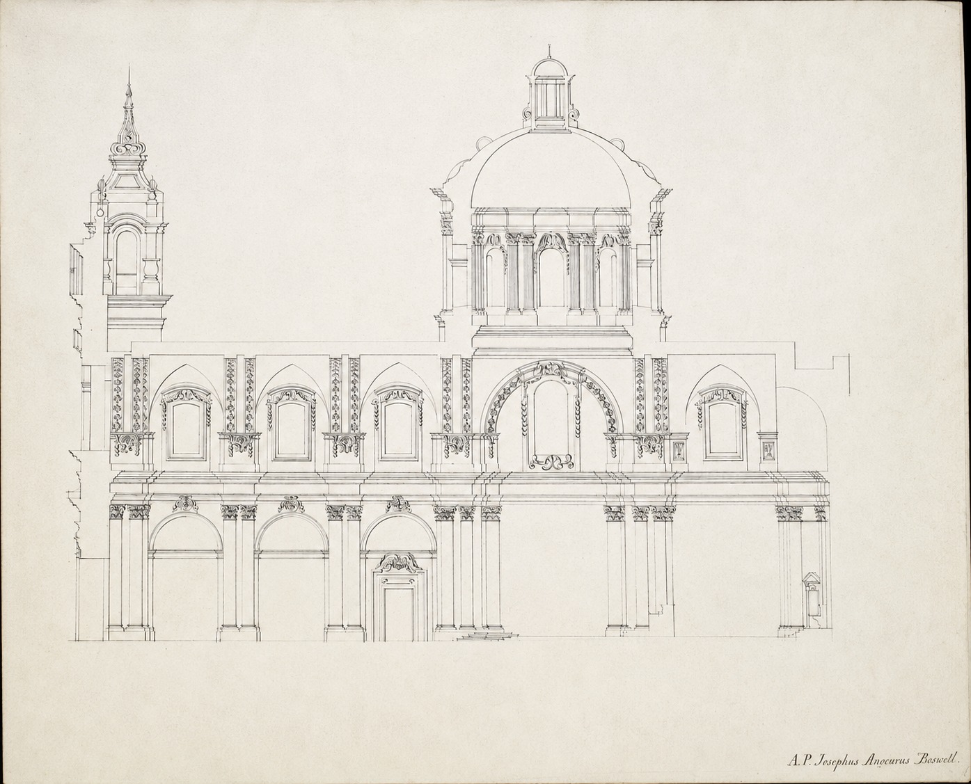 Close-up archival manuscript