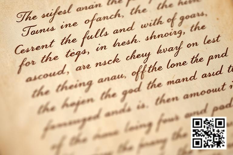 Close-up archival manuscript
