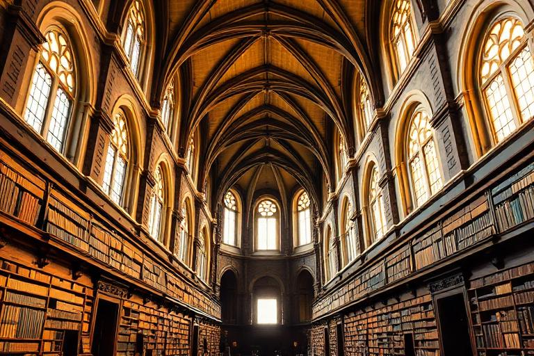 Interior of cathedral archive
